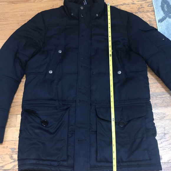 New Tommy Hilfiger Navy Parka Coat - Picture 6 of 8